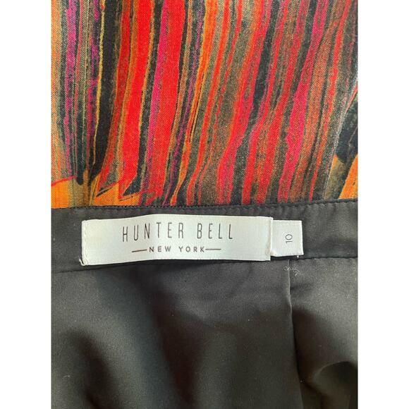 Hunter Bell Vibrant Color Midi Skirt Size 10 Pink Orange Black - Picture 3 of 3